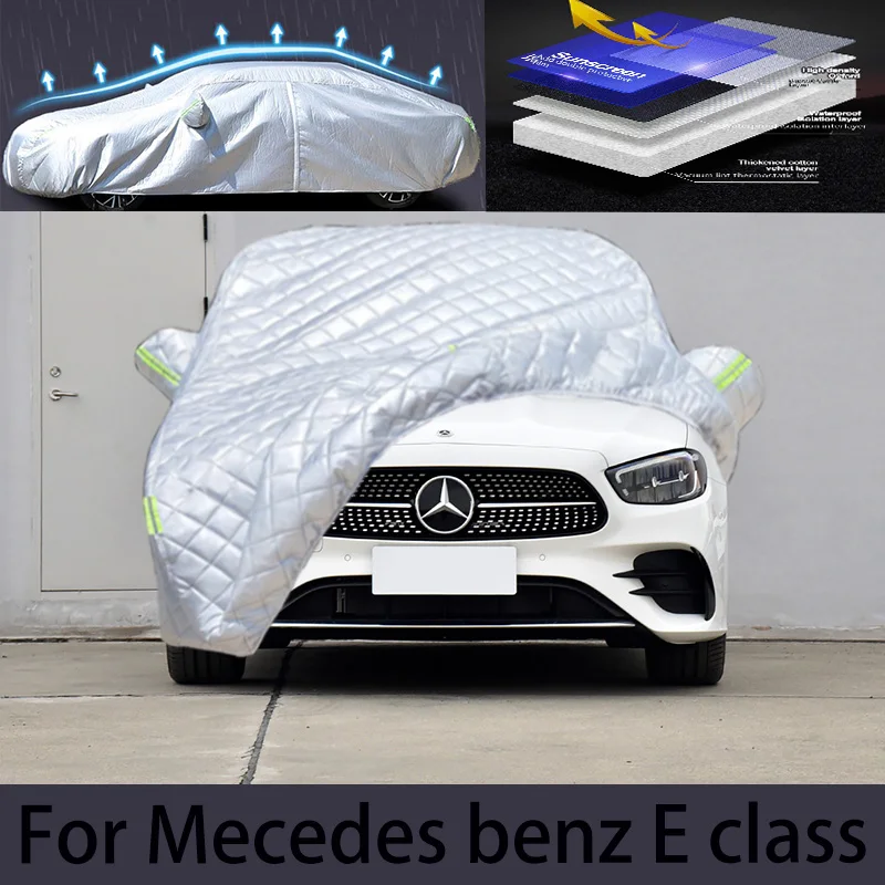 For Mercedes Benz E-CLASS Hail prevention cover auto rain protection, scratch protection, paint peeling protection, car clothing