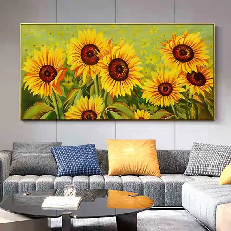 5D Diamond Painting Sunflower Large Living Room Bedroom Full Diamond Embroidery Home Decor Diamond Cross Stitch