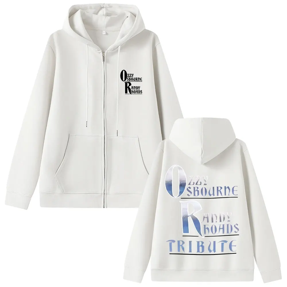 Limited Black Sabbath Band Ozzy Osbourne Back To The Beginning Zipper Hoodie Men Women Heavy Metal Rock Oversized Zip Up Jacket