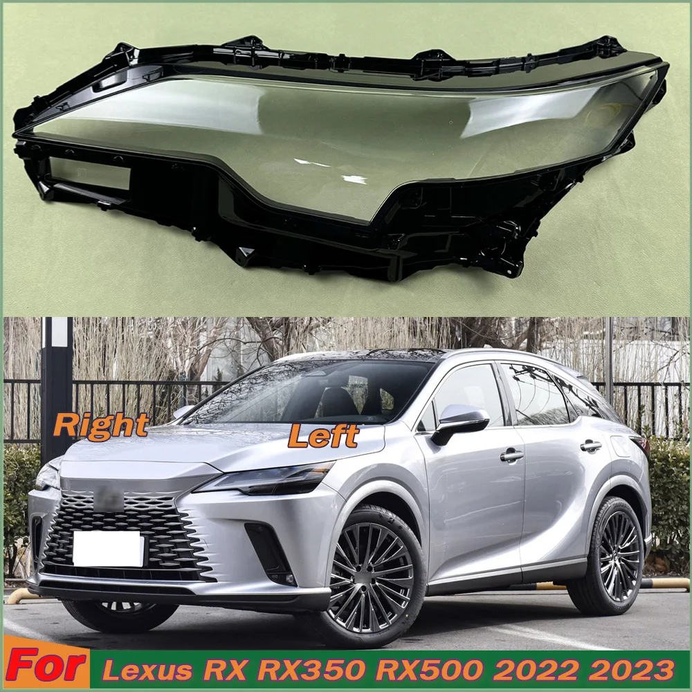 

For Lexus RX RX350 RX500 2022 2023 Car Headlight Headlamp Light Lampshade Glass Lens Case Shell Cover Transparent Lampcover