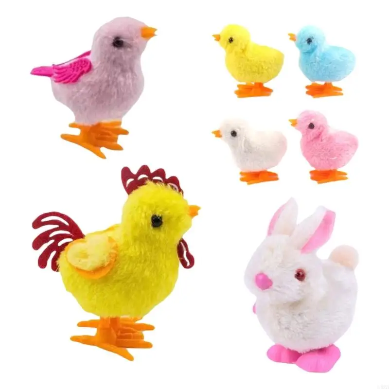 

Vintage Baby Chick Pecking Wind up Toy Cartoon Creative Vintage Wind up Toy Collectible Gift Window Decoration L8RB