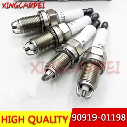 4/6pcs 90919-01198 K20TR11 Spark Plug For Toyota Avensis Camry Corona Caldina RAV4 Picnic Vista 90919 01198 K20TR11