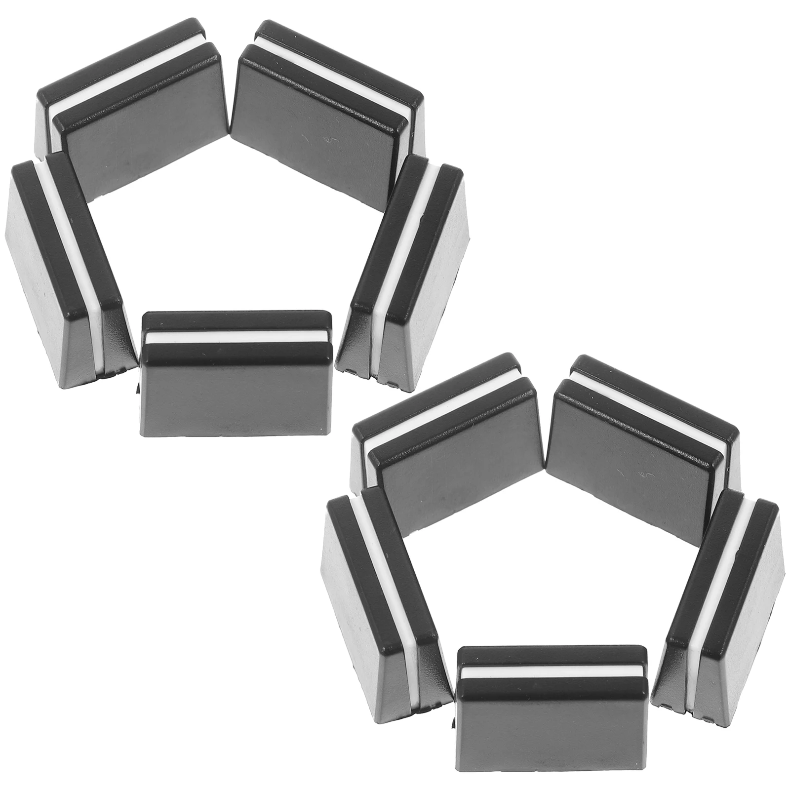 

10pcs Black Knobs Caps Slider Knobs 4mm Inner Hole for DJ Mixer Console Smooth Operation DJs Accessories