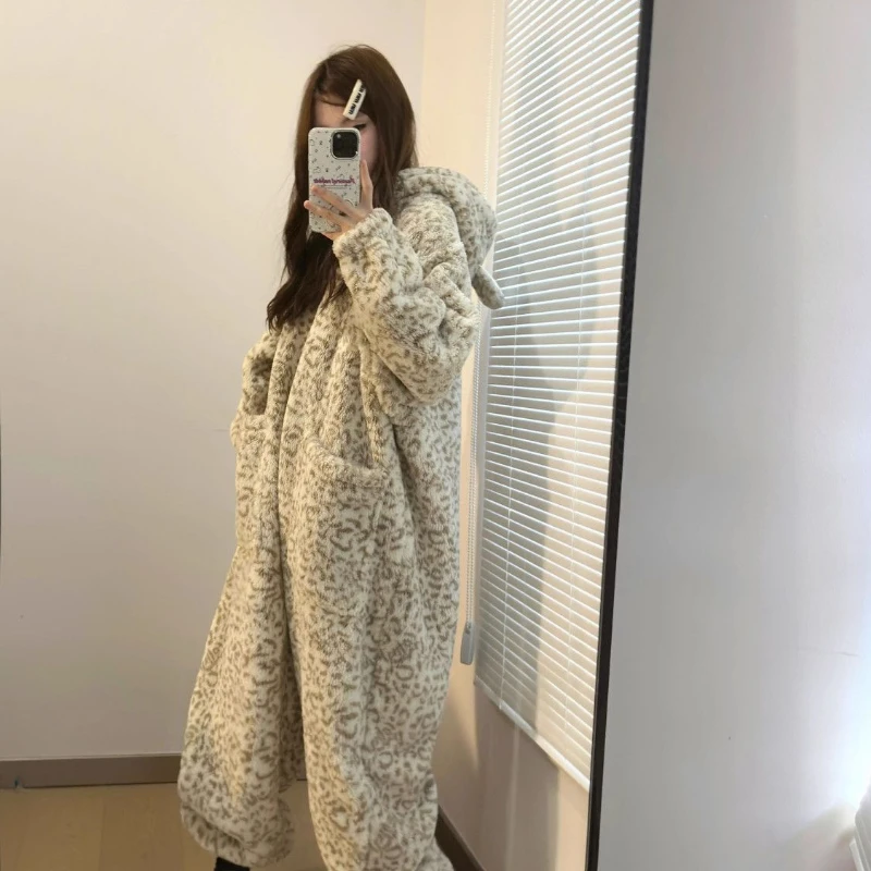 Sleepwear Women\'s Clothing Winter Thick Korea One-piece Home Soft Cozy Cool Temperament Skinny Affordable Fashionable Warm Cute