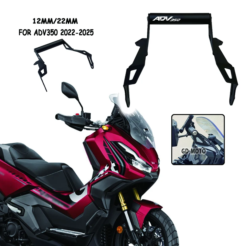 For HONDA ADV350 ADV 350 adv350 2025 Motorcycle Aluminum Modified Parts Windshield Navigation Bracket Mobile Phone Bracket