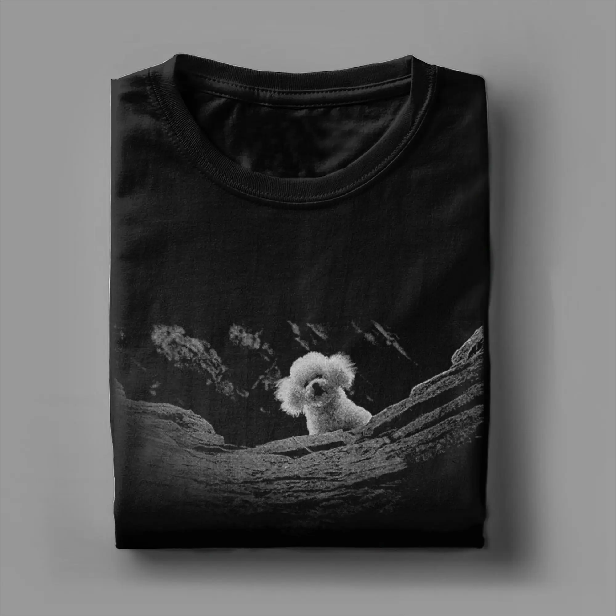 Funny A Little Lamb in the Killer Silence Cute Serial Dog T-Shirts Men Crew Neck 100% Cotton T Shirt  Short Sleeve Tees Clothing