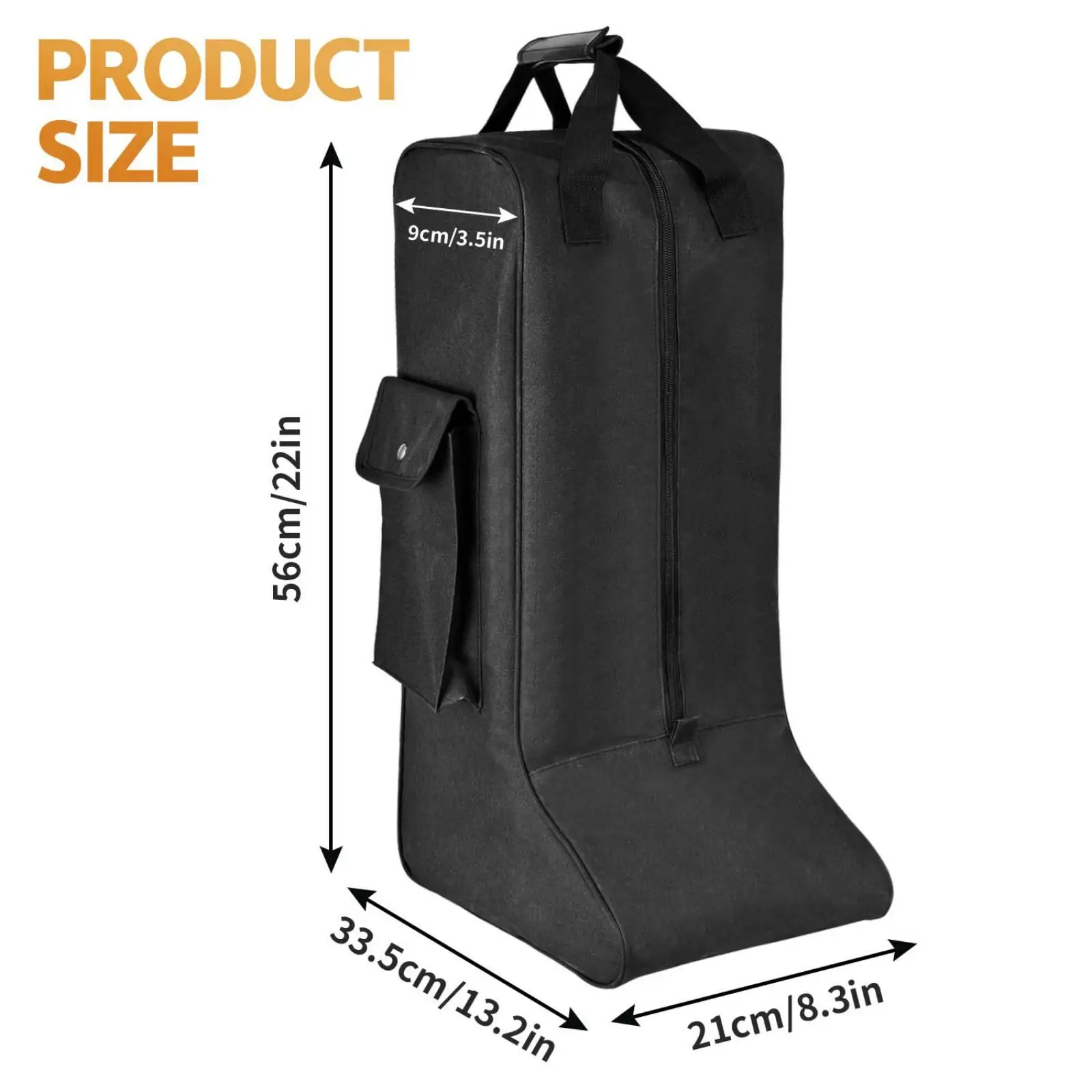 Professional Equestrian Boot Bag for Cowboy Boots Waterproof Storage Organizer for Horse Equipment and Travel
