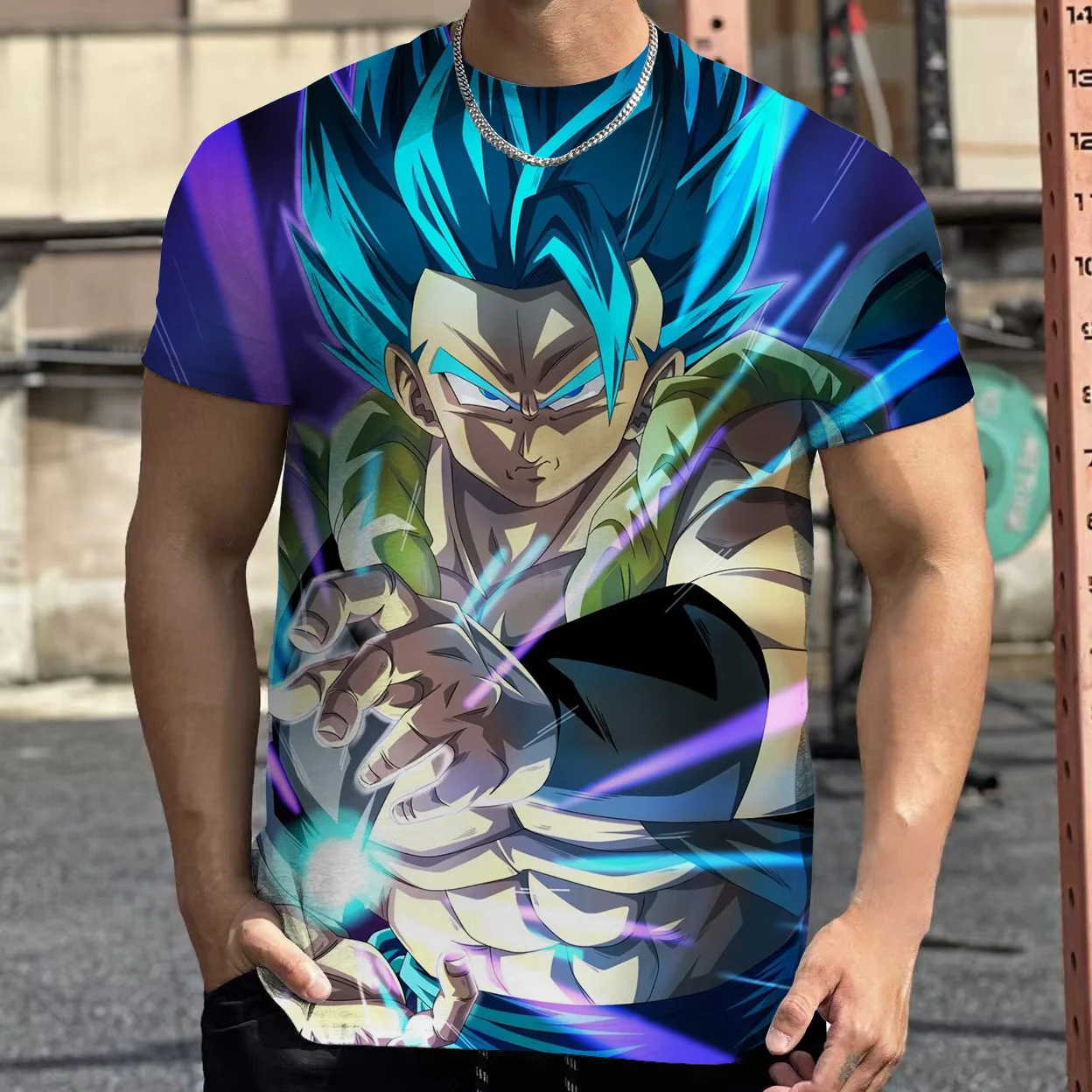 

2025 Fashion Dragon Ball 3D Harajuku Kids boys T-shirt Summer Short Sleeve O-Neck Goku Vegeta Men's Vegeta Casual Shirt Boys