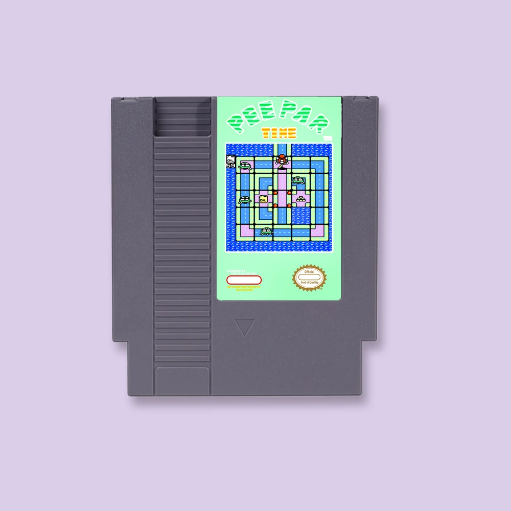 

Peepar Time Game Cartridge Action Game For NES 8Bit 72PIN Consoles Game Card