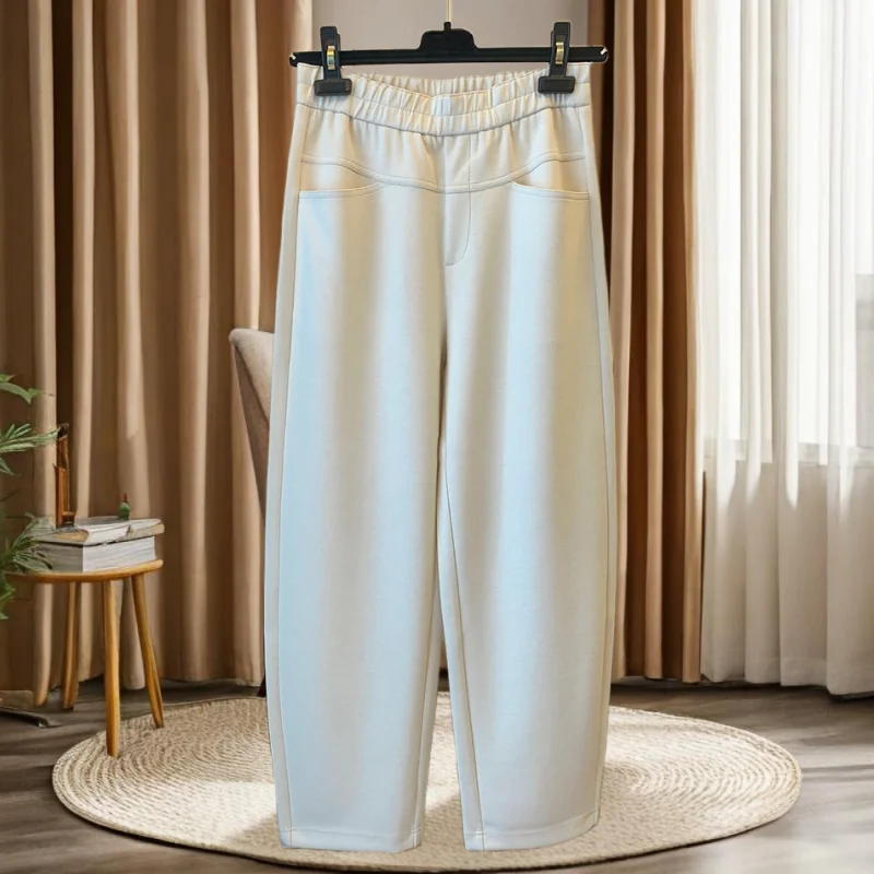 Baggy High Waist Sweat Pants Fashion Pocket Straight Wide Leg Pants Street Casual Baggy Trouser Ladies