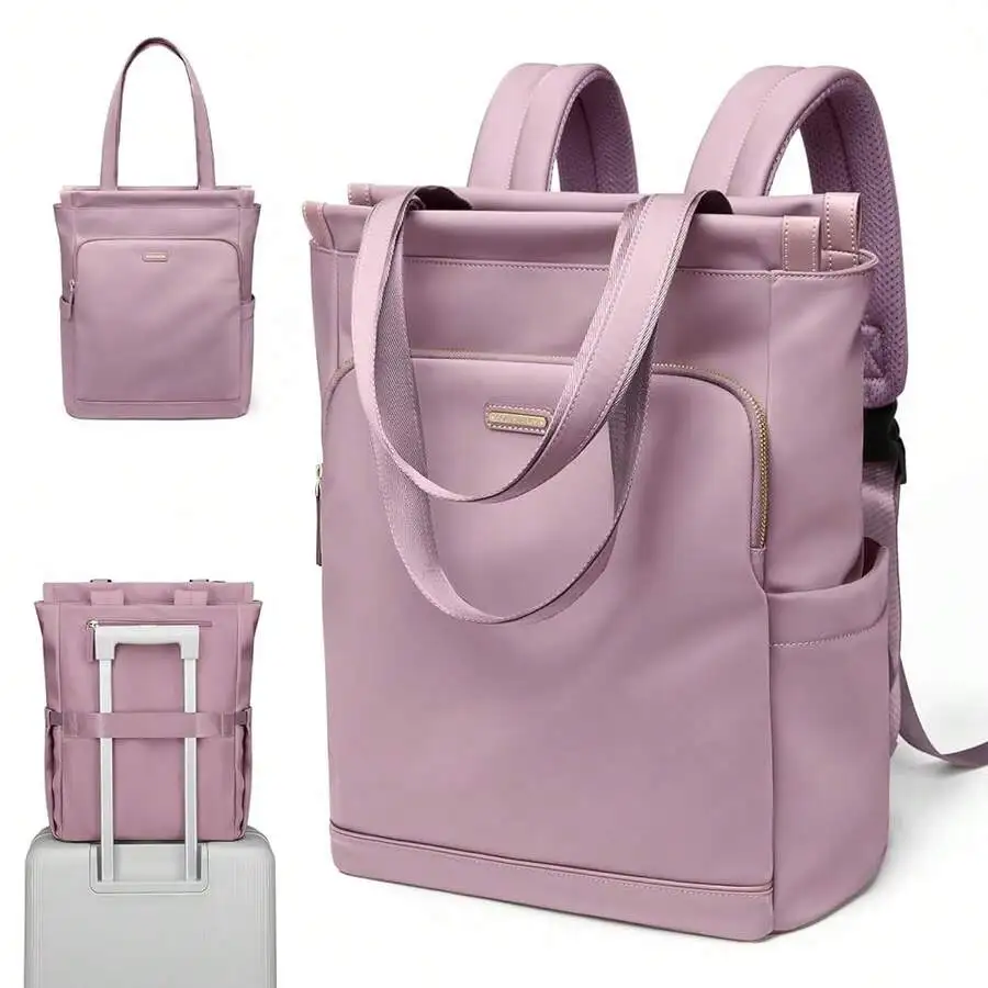 

Convertible Laptop Backpack For Women Casual Daypack Notebook Tote Bag Work College Travel Leisure