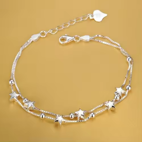Fine 925 Sterling Silver Noble Nice Chain Solid Bracelet for Women Men Charms Party Gift Wedding Fashion Jewelry Hot Model - Image 14