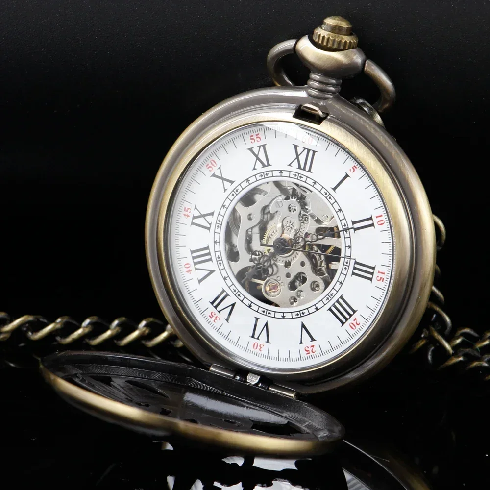 NEW Vintage Chinese Dragon Kylin Awesome Design Auto Mechanical Pocket Watches Pendant Nurse Watch Gifts for Men Women Senior