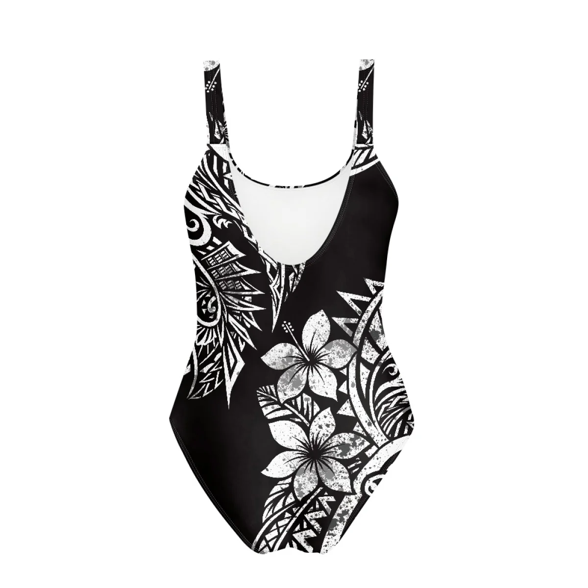 Polynesian Tribal Print One Piece Swimsuit Plus Size Swimwear Women Sport Bathing Suit Surfing Tankini Swimsuits Swimming Suit