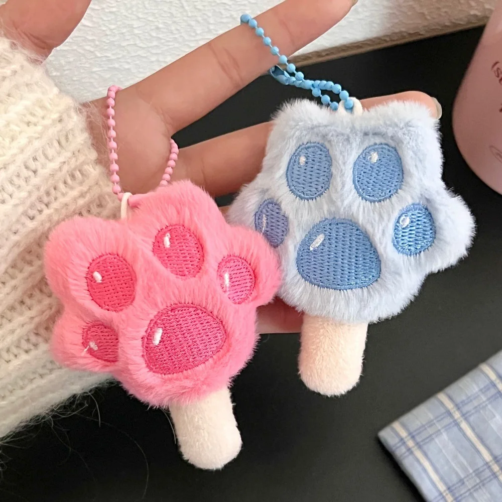 애니메이션 주토피아 클로우 아이스크림 플러시 키체인 장식 귀여운 소녀들 학교 가방 펜던트 휴대용 인형 휴일 선물