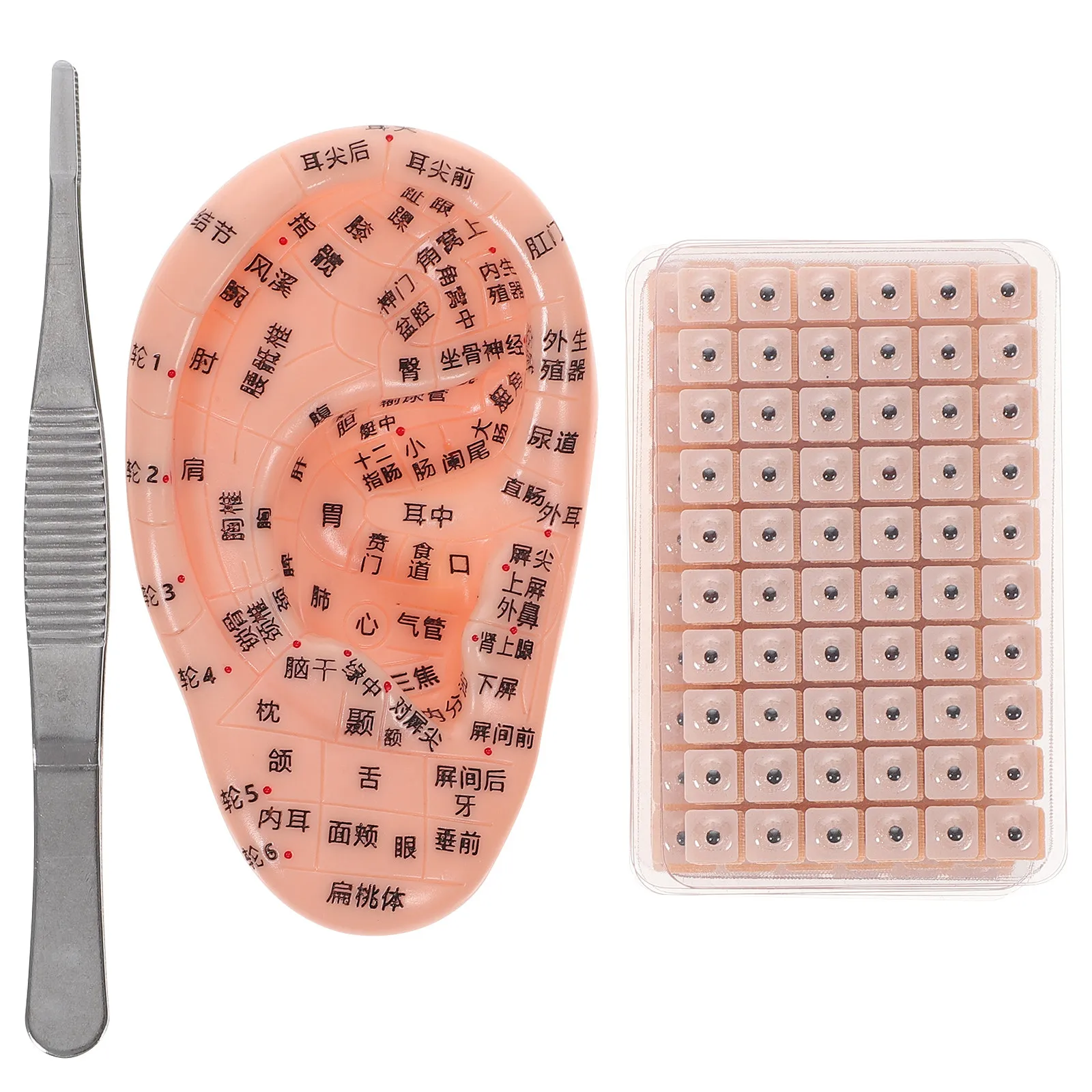 

1Set Ear Acupressure Stickers Premium Needle-Free Ear Care Patches for Stress Relief Sleep Aid Focus Enhancement Portable