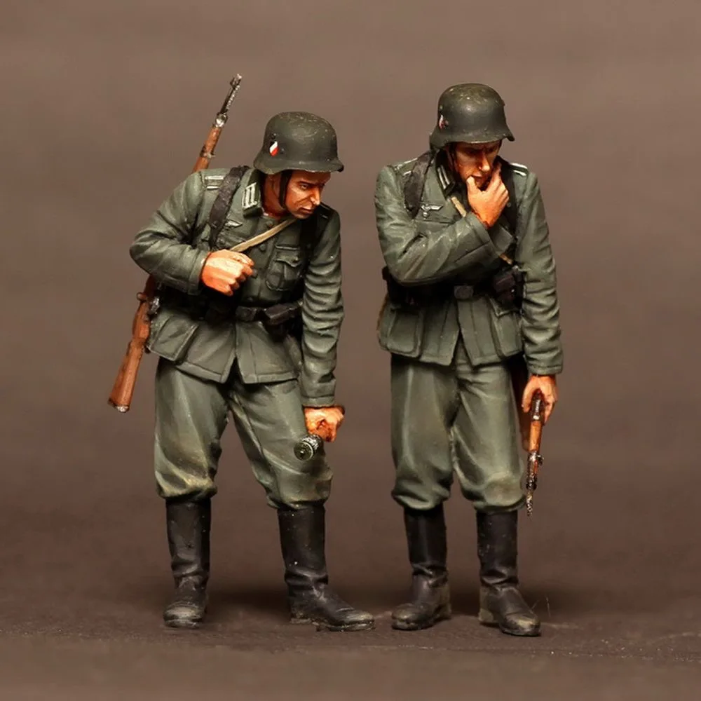 1/35 World War II Soldier Military Theme Handmade Soldier Military Theme, Unassembled and Colored