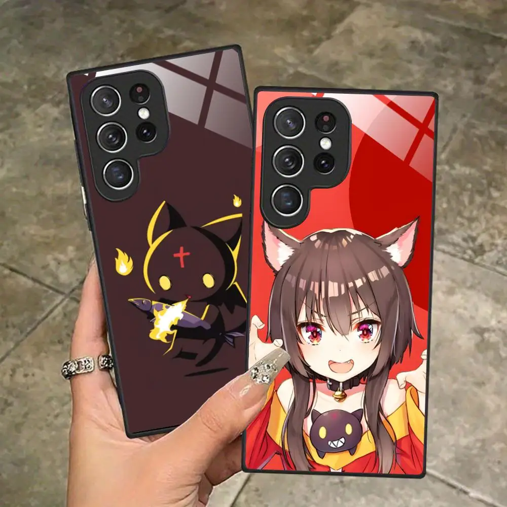 Konosuba Megumin Phone Case for Samsung Galaxy A56 55 54 53 52 51 36 35 34 23 16 15 5G Glass Protective Cover