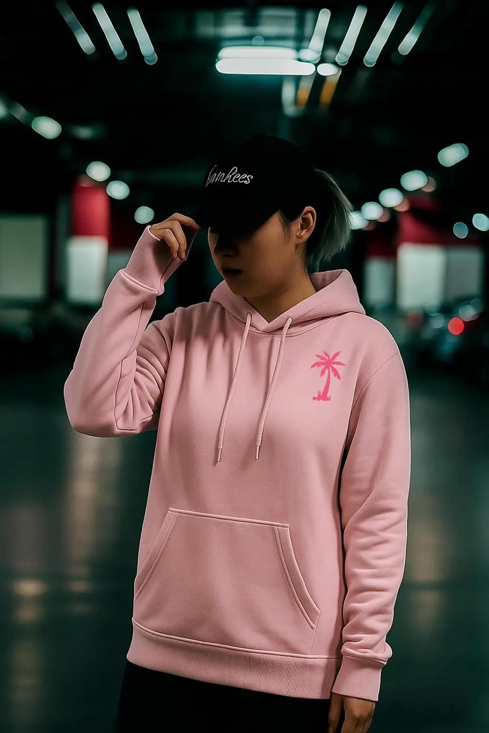 Palm Graphic Hoodies for Women Aesthetic Y2k Sweatshirts Preppy Outfit view 3