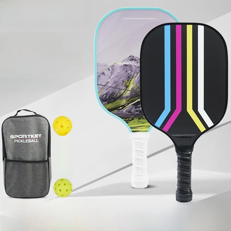 ensemble-de-raquettes-de-pickleball-sportkey-en-fibre-de-carbone-de-qualite-professionnelle-equipement-de-competition-et-d'entrainement-fournitures-pour-les-amateurs-de-fitness