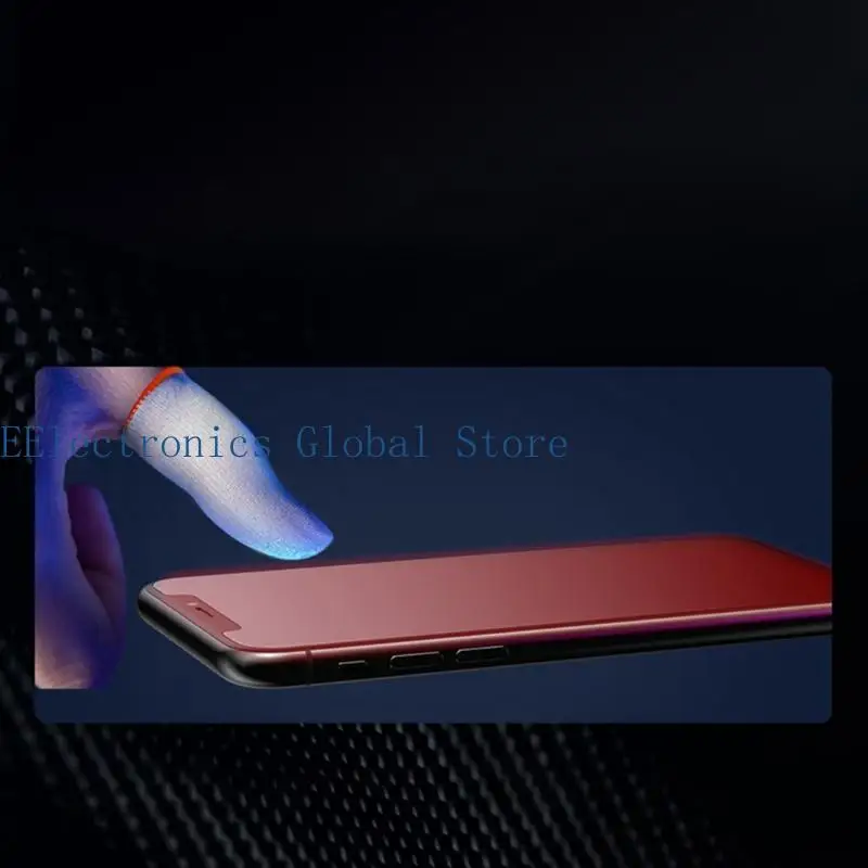 462B 4x Gaming Finger Sleeves Conductive Silver Fiber Finger Cot for PUBG Mobile Game