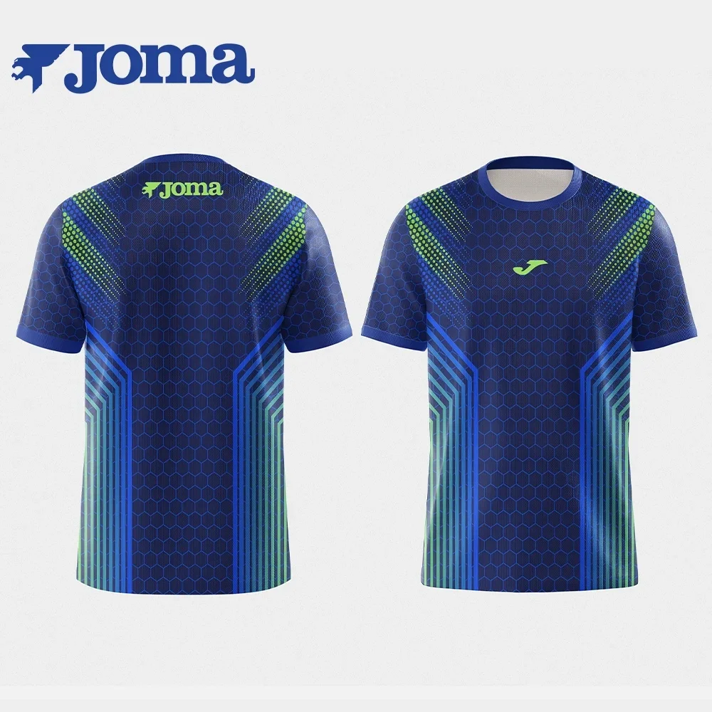 Camiseta Deportiva de Secado Rápido para Hombre JOMA, Diseño 3D, Manga Corta, Traje de Entrenamiento de Fútbol