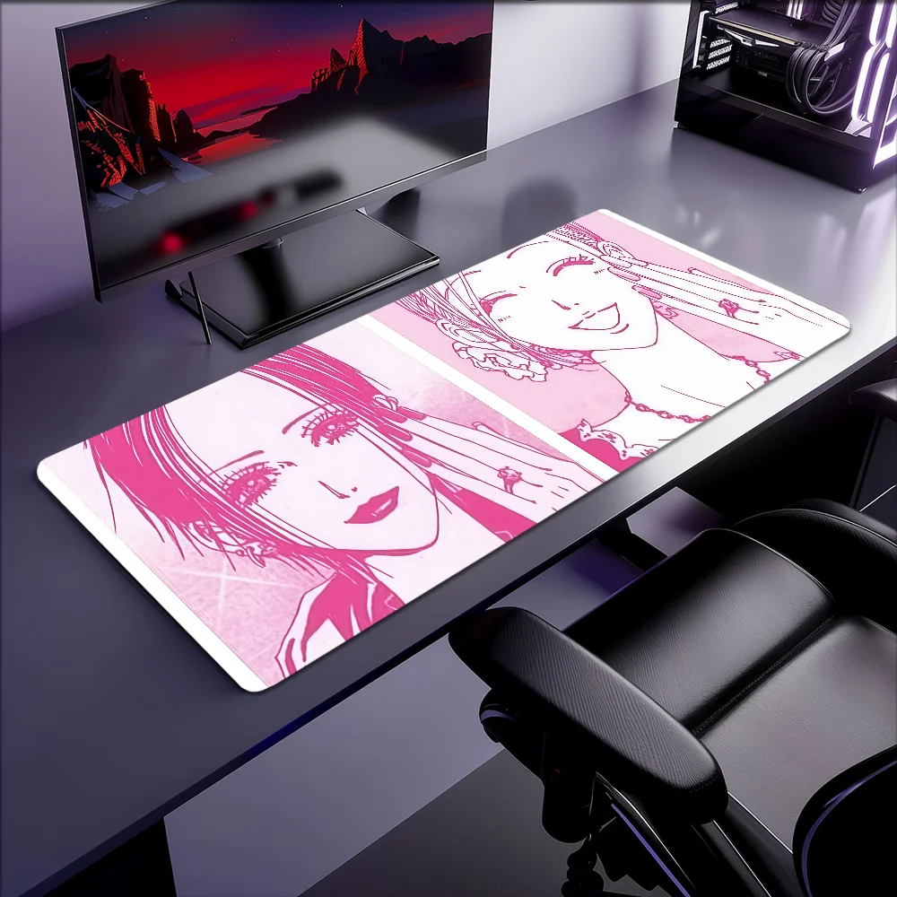 Gummi-Desktop-XXL-Schreibtischmatten, rutschfest, NANA Gaming, Anime, verdickt, großes Mauspad für Büro