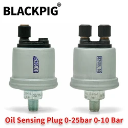 1/8 NPT 10bars 25bars VDO Oil Pressure Sensor Diesel Generator Oil Sensing Plug 0-25 bar 0-10 Bars For Generator Parts