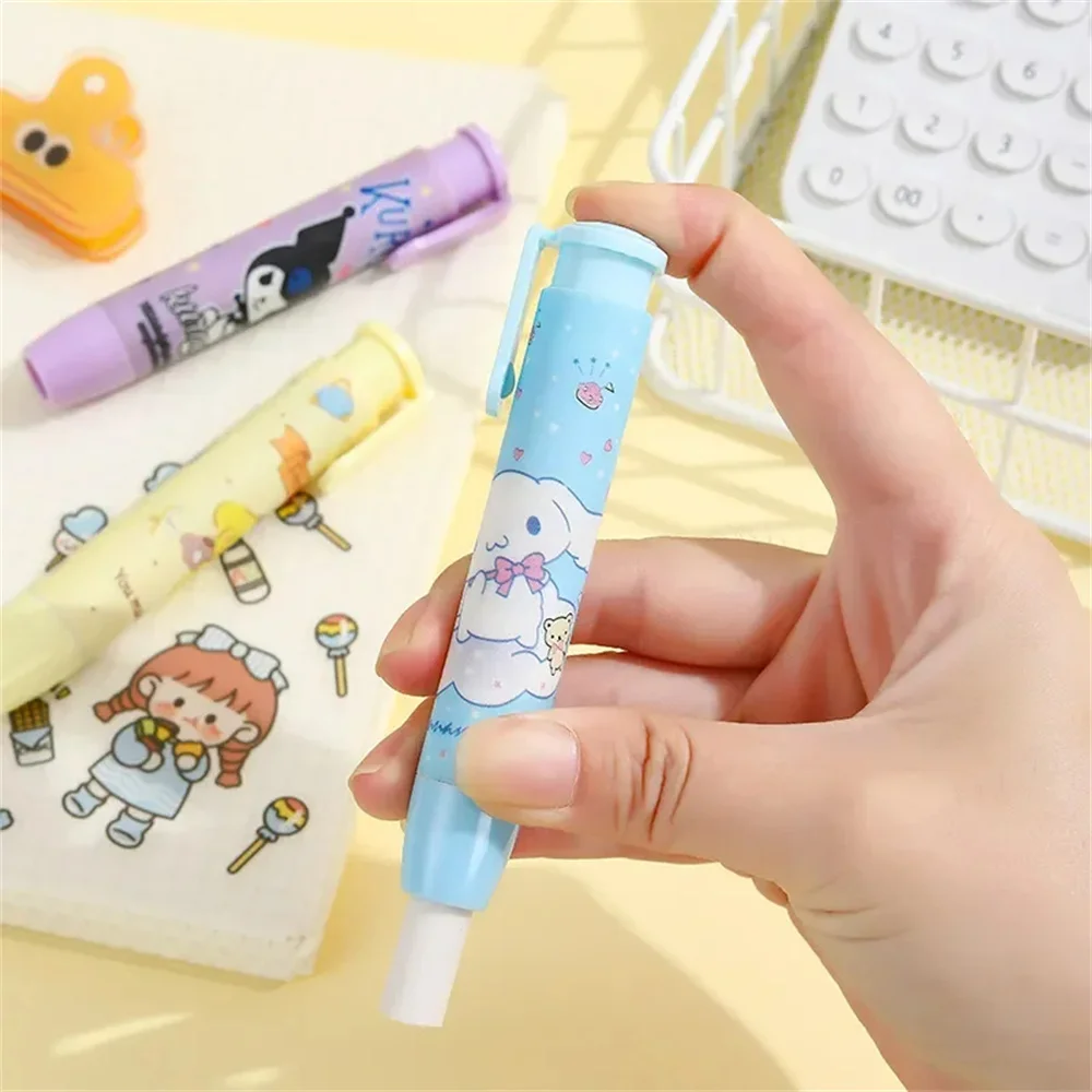 Creative Sanrio Hello Kitty Press Eraser Anime Kuromi Melody Cinnamoroll Cartoon Kawaii Stationery Gift Office School Supplies image 2
