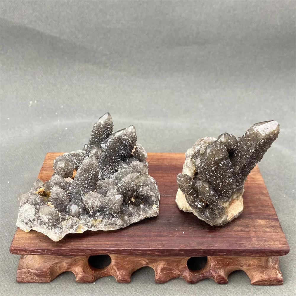 

Natural Beautiful Mineral Black Crystal Cactus Crystal Ornament Reiki Meditation Chakra Home Decor Holiday Gift