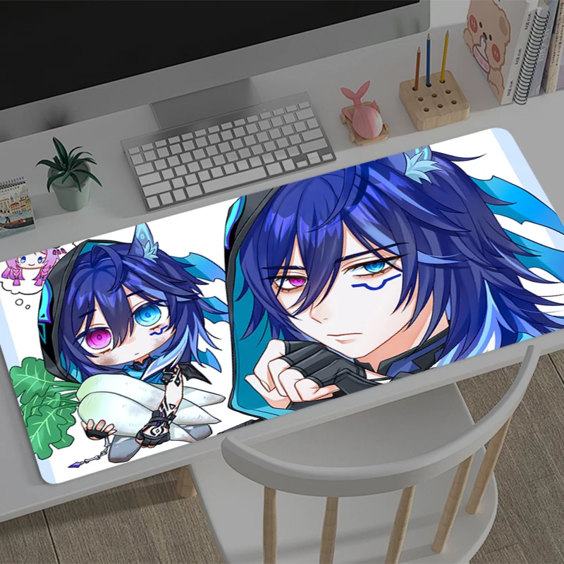 PopMouse Pad Besar Genshin Impact Ororon E-sports Game Player Mouse Pad Keyboard Pad Non-slip Mat Coaster PC Anime Game Mousepad