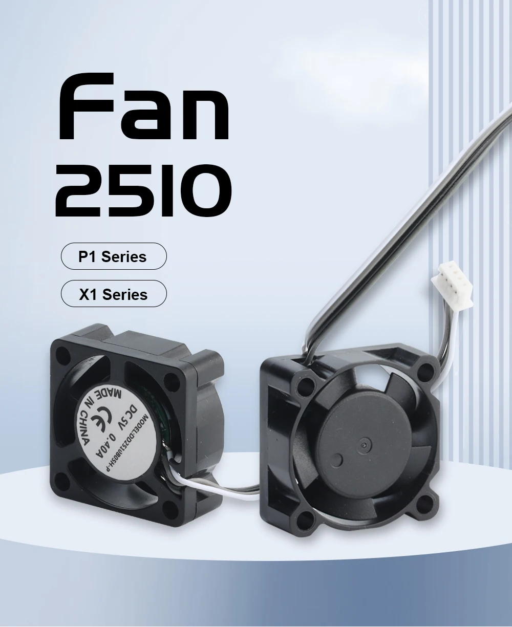 Trianglelab 2510 Mini-Lüfter 5V mit Kabel, Hot-End-Kühler für P1P P1S X1 X1C TZ Conch Hotend 3D-Drucker-Heizung – Detail 1