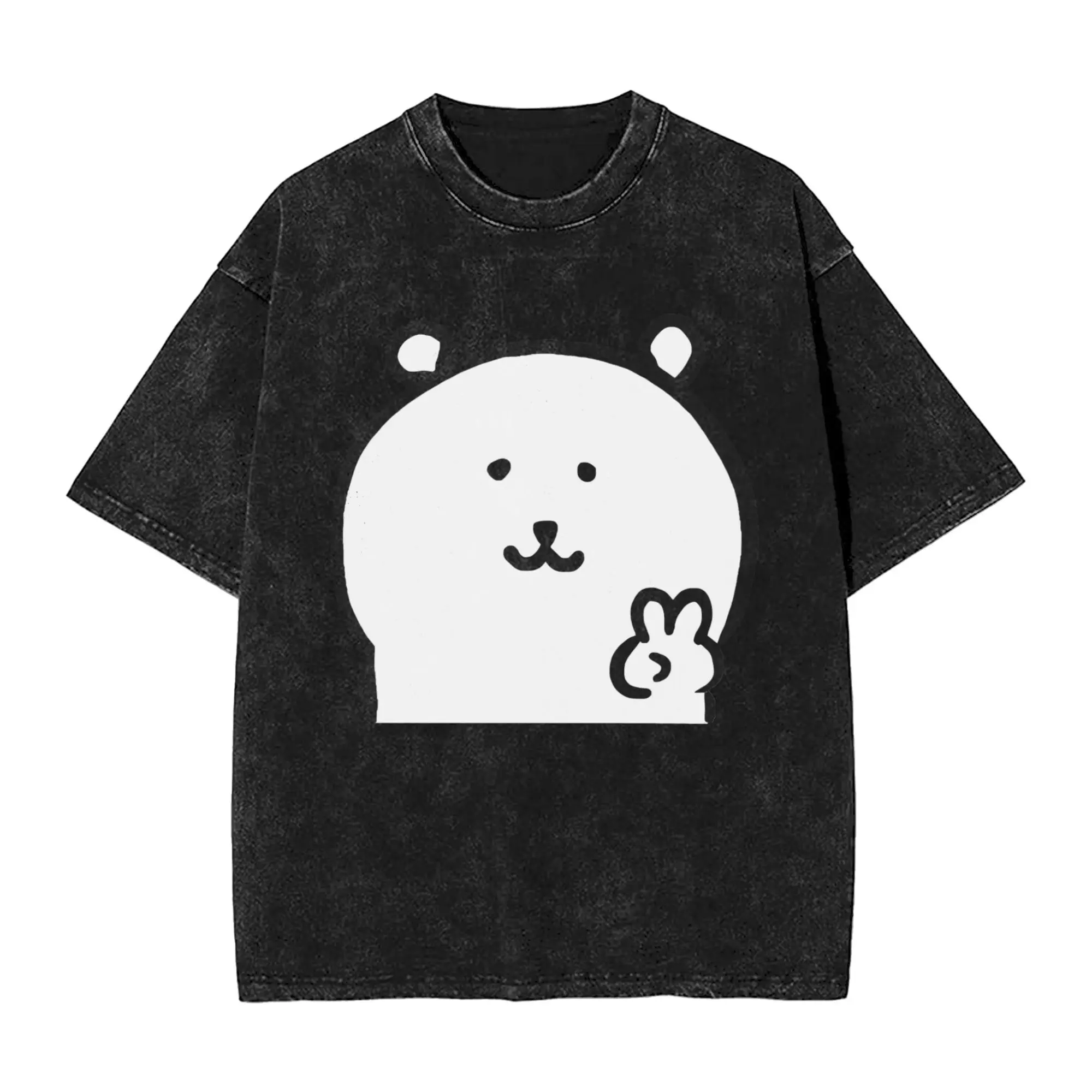

Футболки с надписью «Joke Bear Yeah Hand», мужские забавные футболки из 100% хлопка, футболка с круглым вырезом и короткими рукавами, летняя одежда