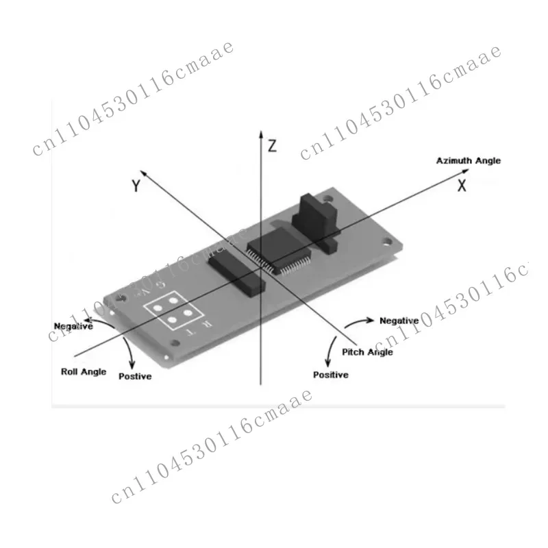 High Accuracy  Digital Magnetic Compass Electronic Inclinometer Sensor Tilt Angle Inclination Sensor Digital Inclinometer