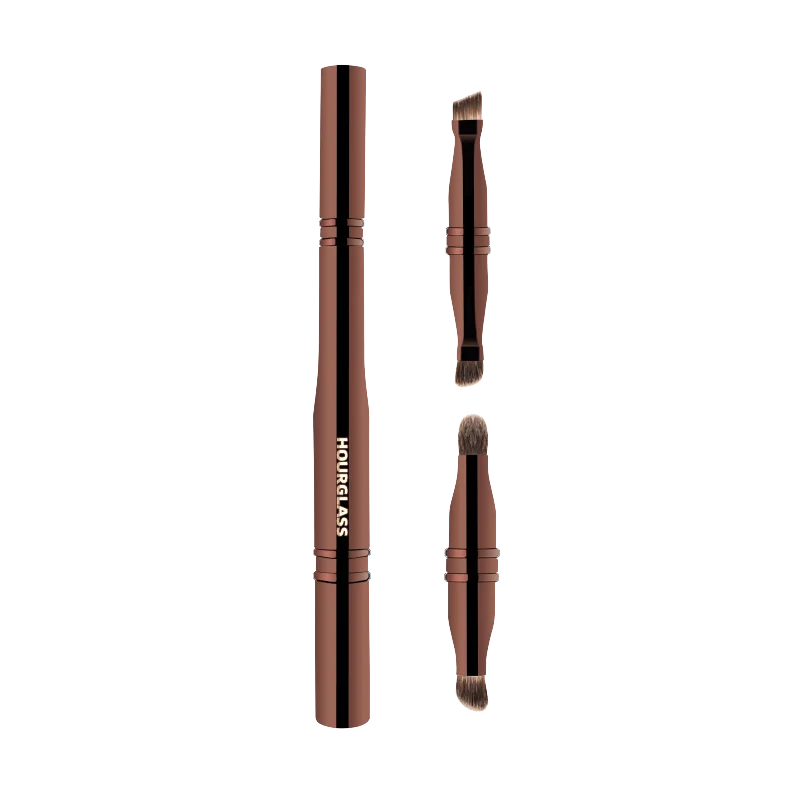Hourglass Makeup Brush HG023 - Four head multi-function portable makeup brush eye shadow eyebrow brush Same New Product Discount