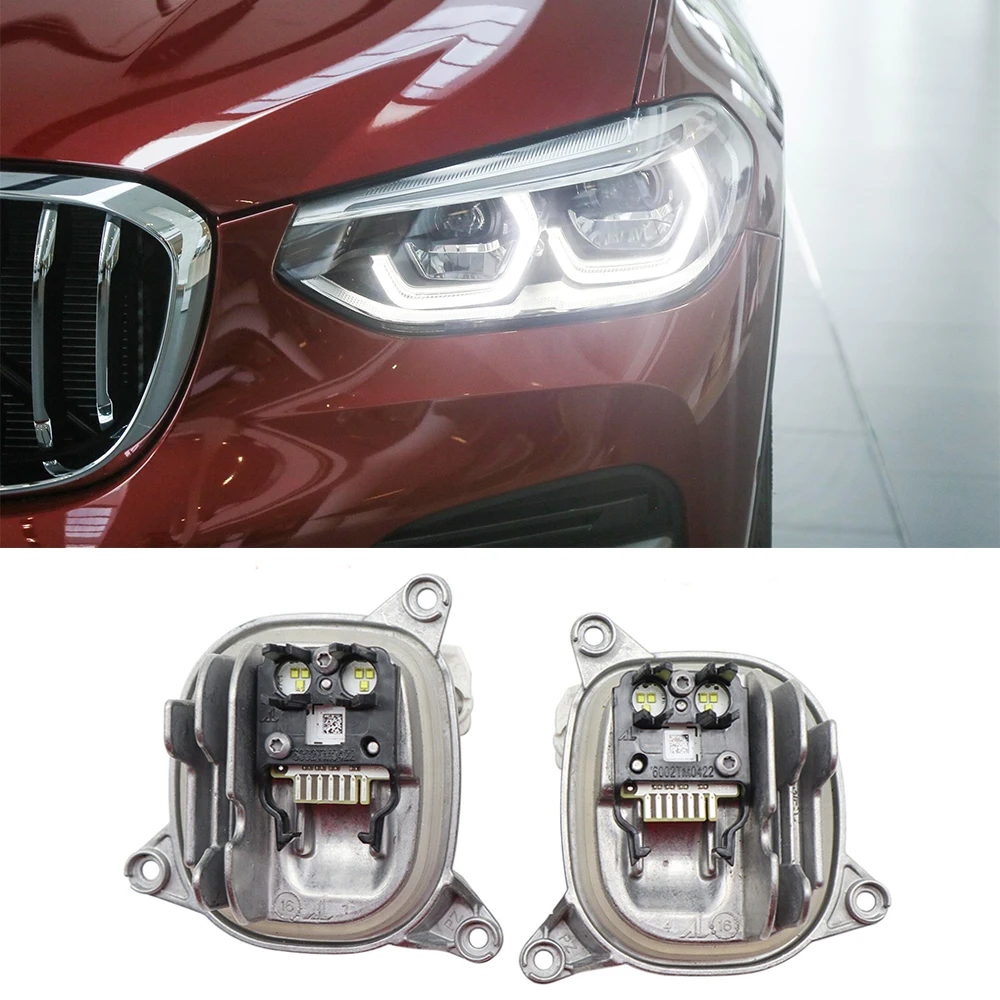 Genuine White Angel Eyes DRL Modules 63117466107 63117466108  For 2018-2021 BMW X3 X3M F97 G01 X4 X4M G02 F98 Adaptive Headlight