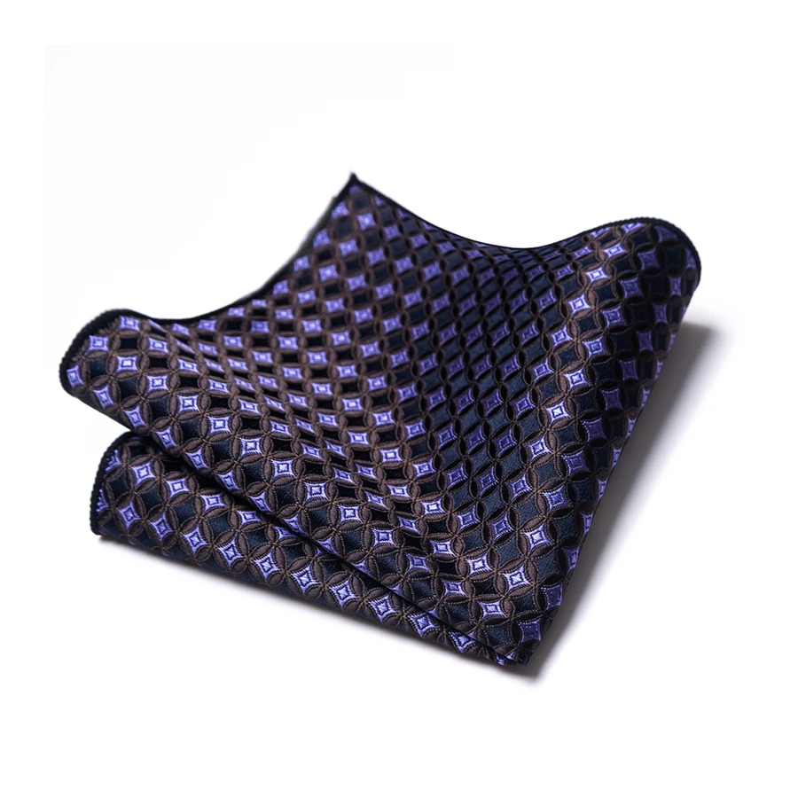 1 bright-colored striped geometric men's suit accessory pocket square, a must-have accessory for men's suits
