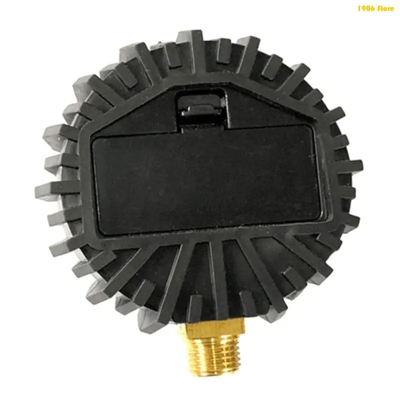 U1JB Size Digital Air Pressure Gauge with 2 Bottom Connector & Protective Boot 0-250psi Battery Powered for Car