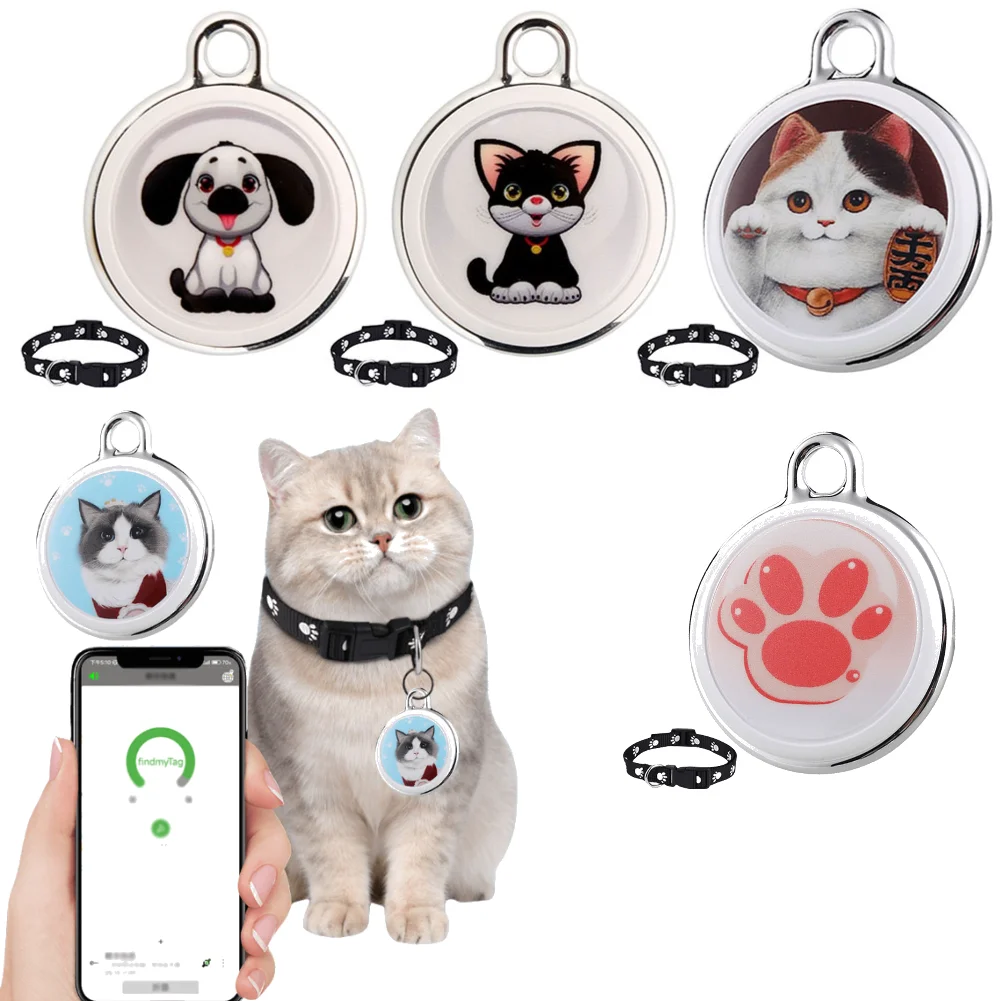 Gps Tracker For Cats Dogs Long Distance Smart Bluetooth Mini Waterproof Gps Tracker Collar Pets Anti-Lost For Android Ios Phone