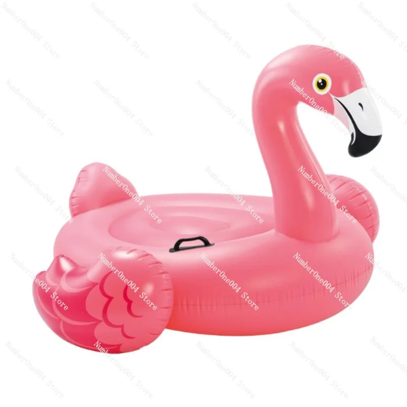 

Manufacturer directly supplies large 6-person inflatable flamingo floating island unicorn water to Shanghai Island floating raft