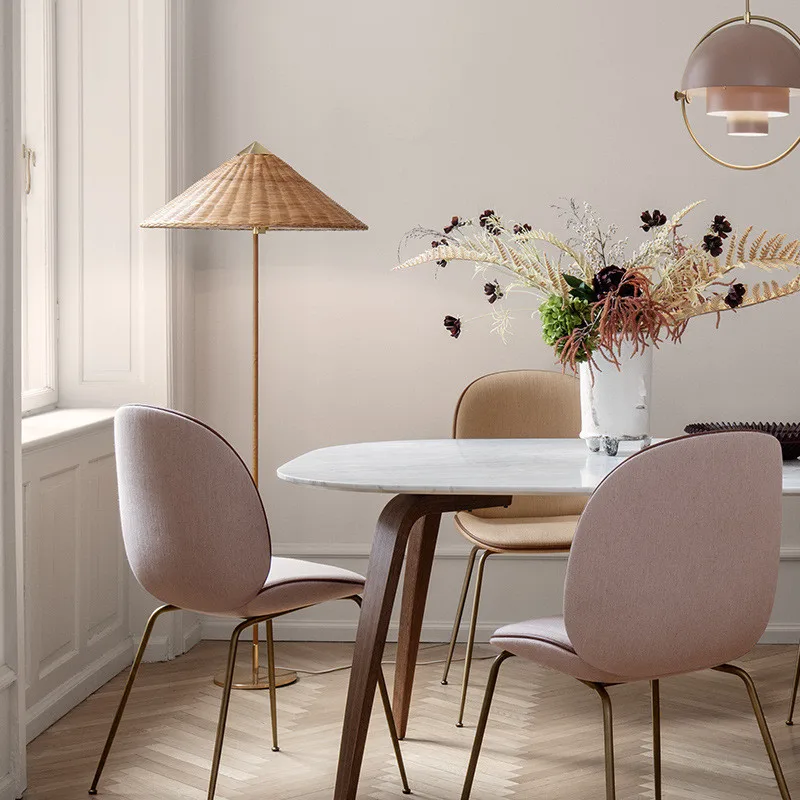 

Nordic Wabi Sabi Rattan E27 Светодиодный торшер в японском стиле Современный минимализм Светильник для гостиной Спальня Домашний декор