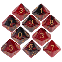 10pcs New RPG D&d DND Polyhedral Dice Set Board Game Set Of 8/10 Sided Die D10 D8 Double-colors Multi-sided Dice Set
