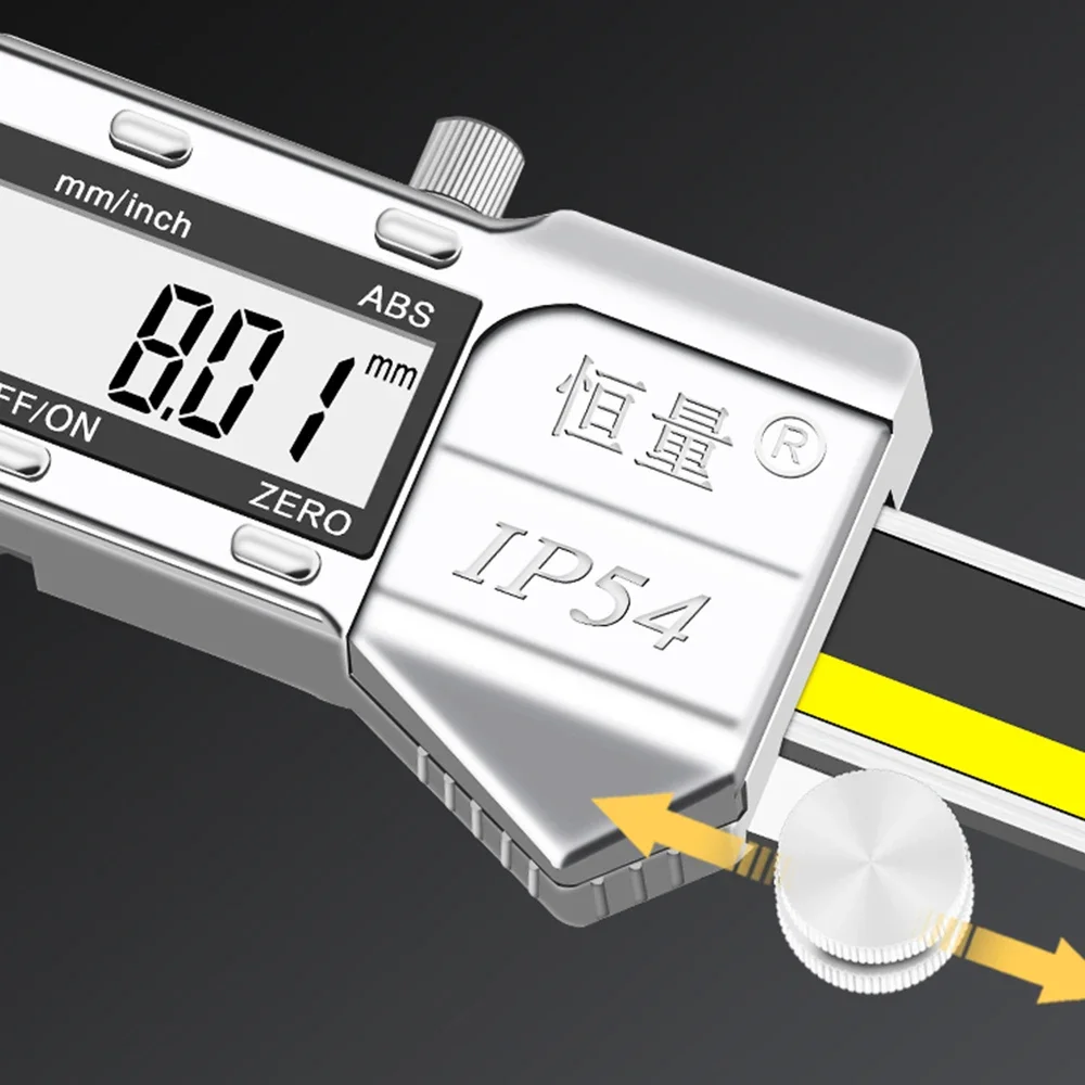 Premium External Groove Tip Digital Caliper Brake Disc Wear Measurement Tool Brake Pad Thickness Measurement Vernier Caliper