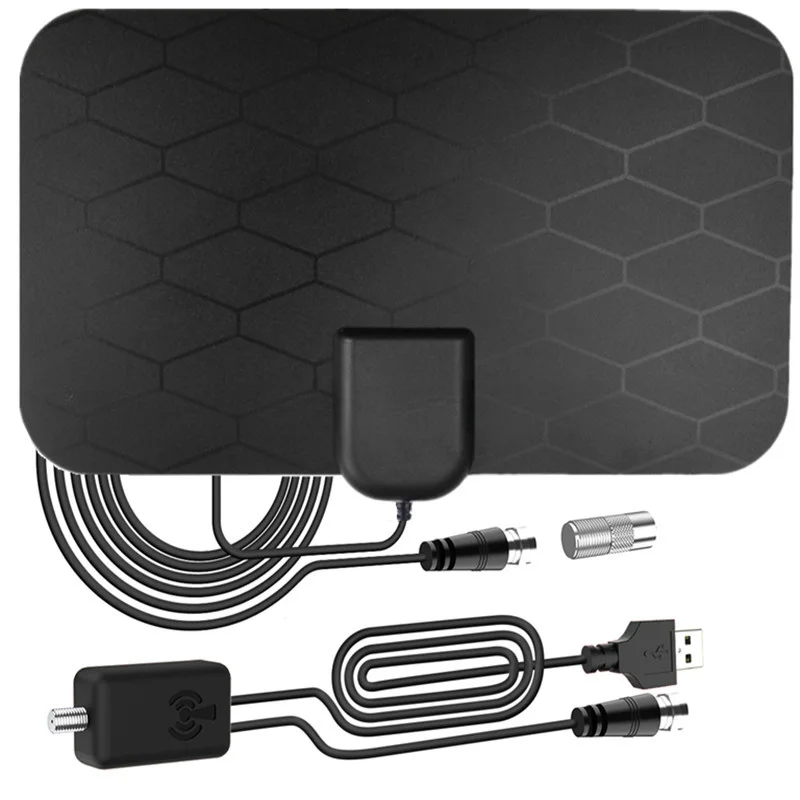 Antenne TV numérique haute définition d'intérieur Duke Mini antenne TV à motif de grille 4K 1080P Antenne DVB-T2