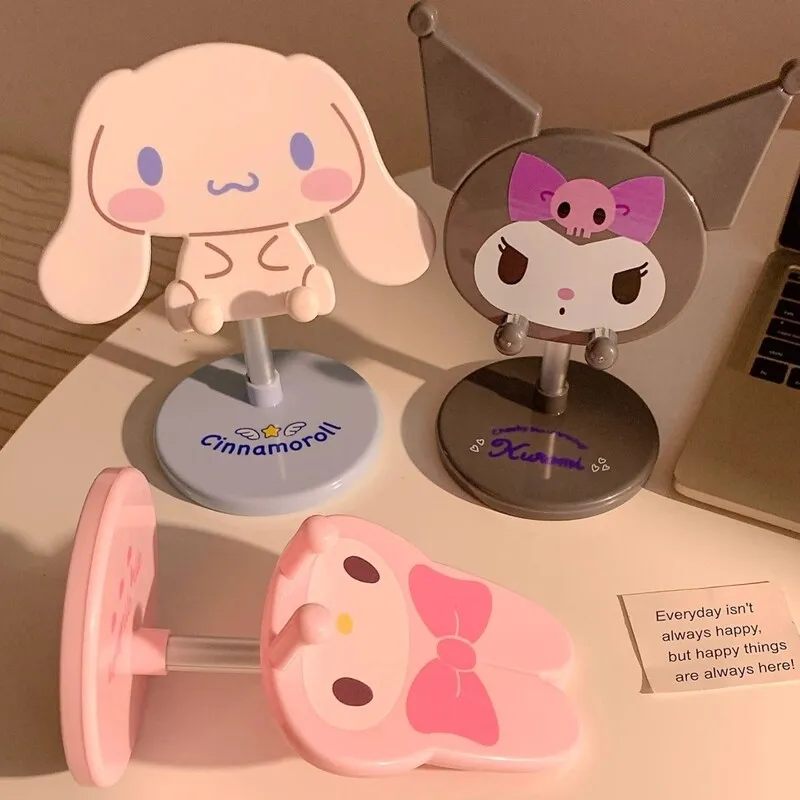 Kawaii Tablet Phone Holder 2026 New Model Adjustable Desktop Stand for Home Bedroom Student Dorm TV Watching Essential
