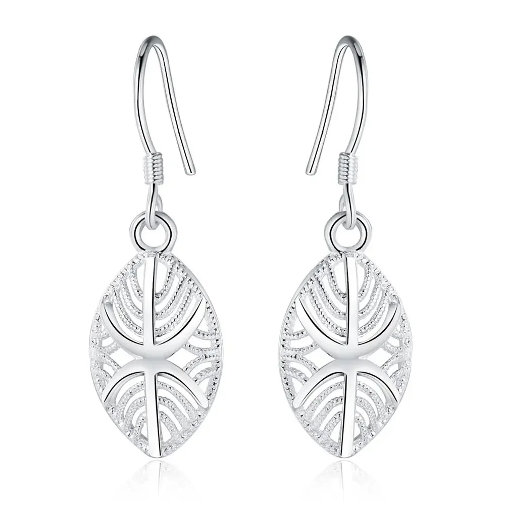 

Promotion For Women 925 Sterling Silver Earrings Charms Wedding Jewelry Girl High Quality Fashion Engagement Classic