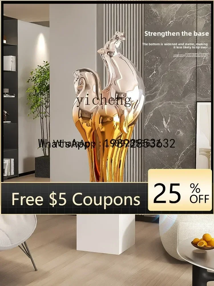 u20  Living Room Office Large Floor Decoration Hotel Lobby Sculpture Housewarming New Home living room decoration