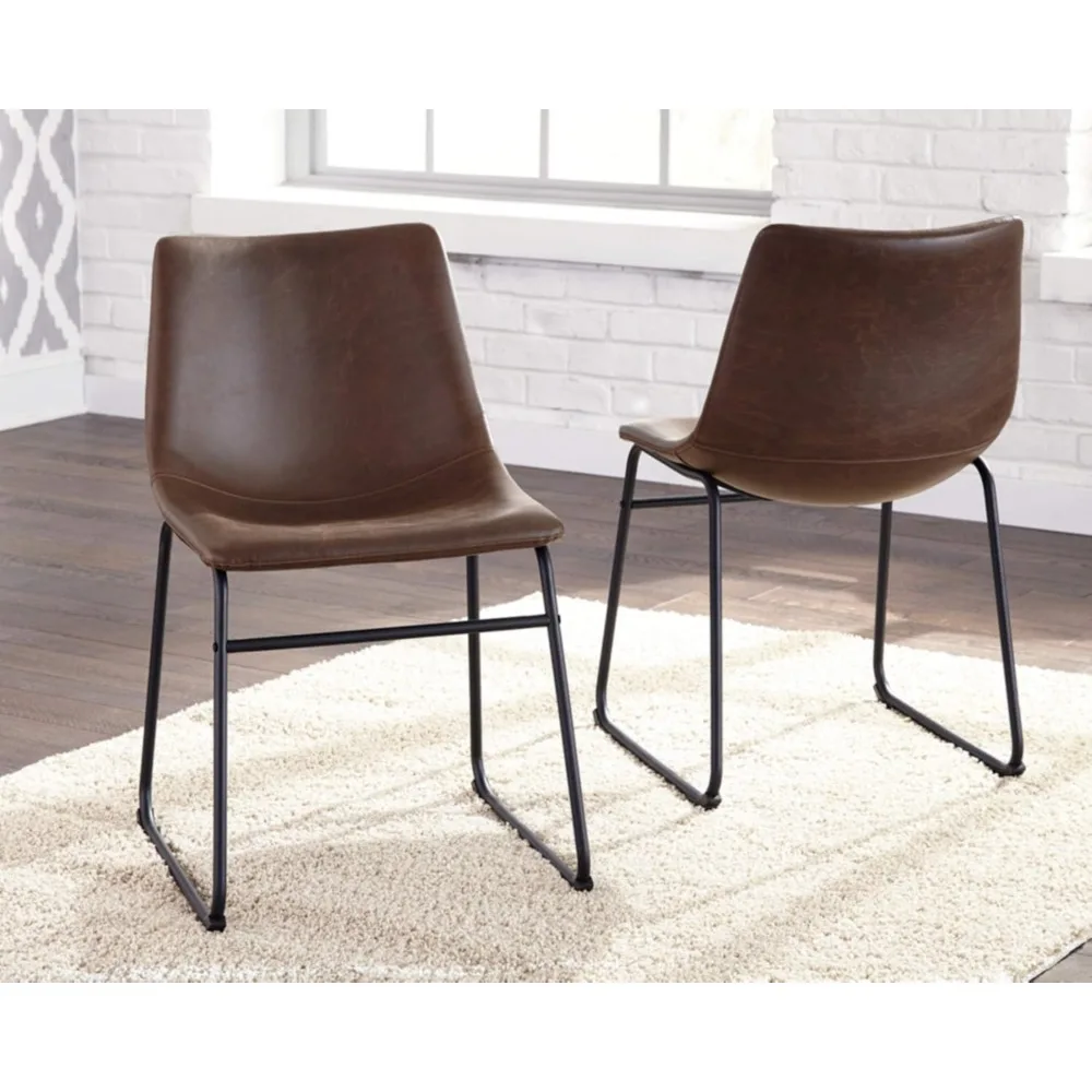 Silla de cubo de comedor de mediados de siglo, 18,75 ", 2 unidades