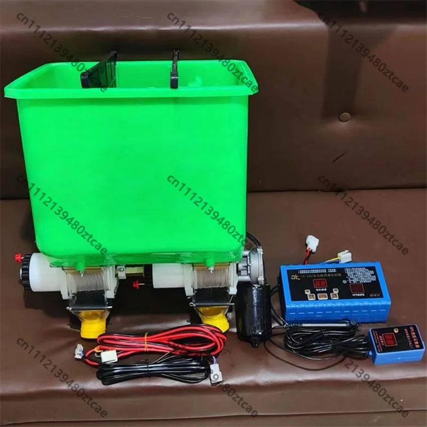 2-Row Two-Way Fertilizer Box Small Agricultural Fertilizer Spreader Accessory For Mini Tiller No-Till Machine