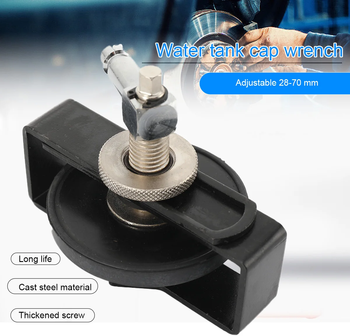 Chiave per tappo serbatoio acqua Vendite dirette Strumenti di riparazione automatica Chiave per coperchio serbatoio acqua Regolazione riparazione Frizione trasmissione